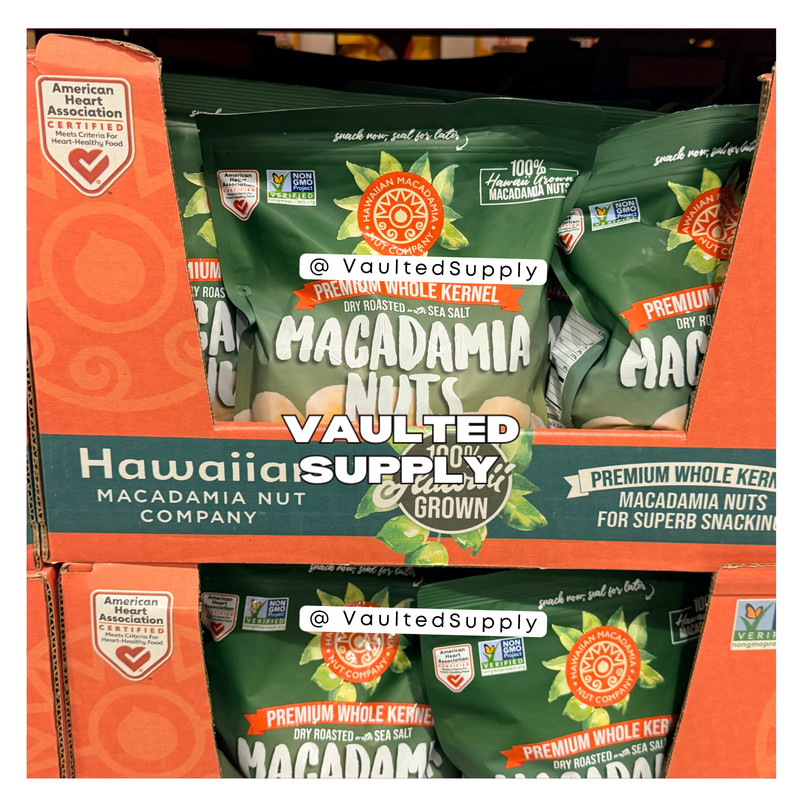 Hawaiian Whole Kernel Macadamia Nuts 20 oz Dry Roasted w/ Sea Salt Premium 03/27 gallery