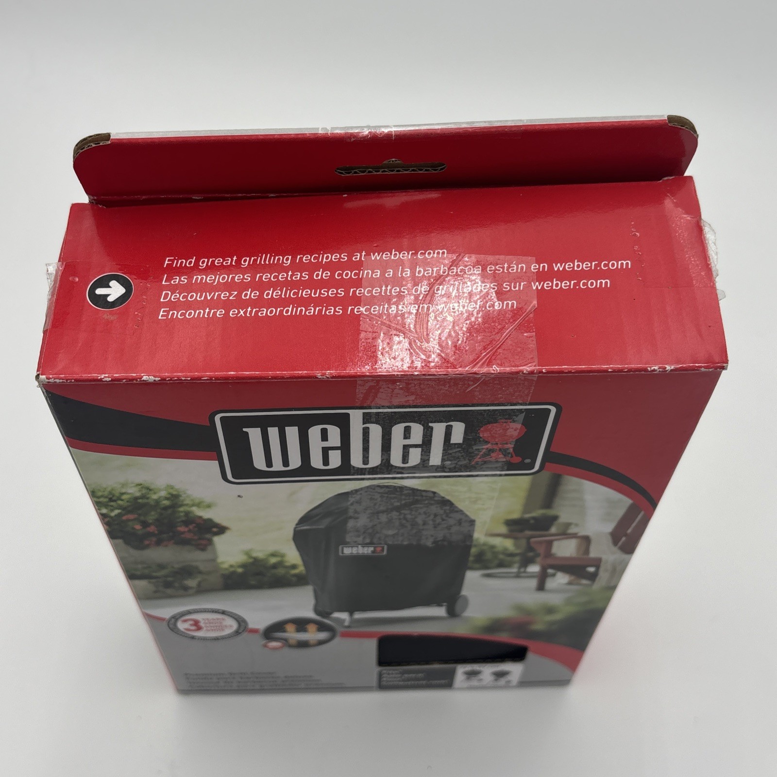 Weber Grill Cover 22in Master-Touch Black Polyester Premium 7150 Weatherproof gallery