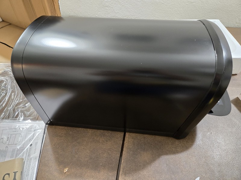 Architectural Mailboxes 360 Black Large Steel Locking Parcel Mailbox w/ 2 Doors gallery