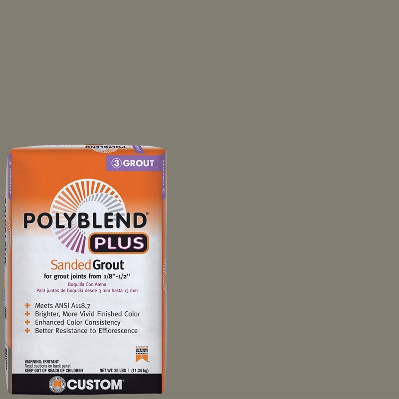 Custom Building Products Polyblend Plus 25 lb Natural Gray Sanded Grout