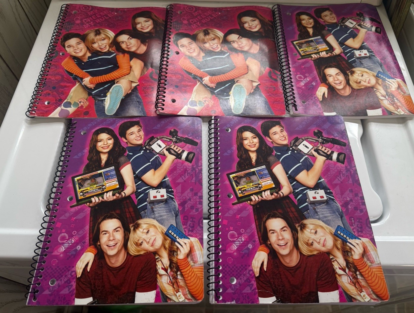 iCarly 1 Subject Spiral Notebook 70 Wide Ruled Sheets 10.5 in x 8 In Lot of 5 gallery