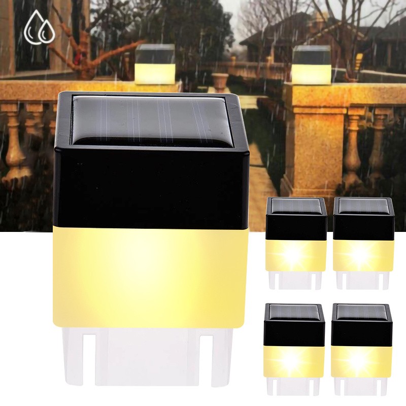 30PCS Solar Post Light 2x2" Outdoor Waterproof Garden Step Fence Gutter Cap Lamp gallery