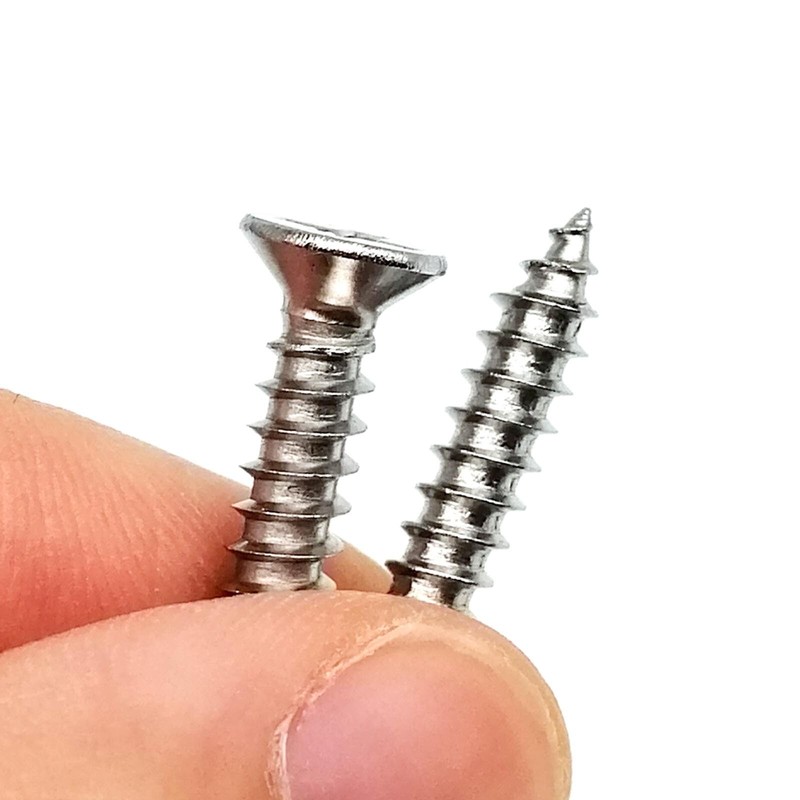 M1.2-M4 SS304 Phillips Flat Countersunk Self Tapping Screws Assortment Kit Box gallery