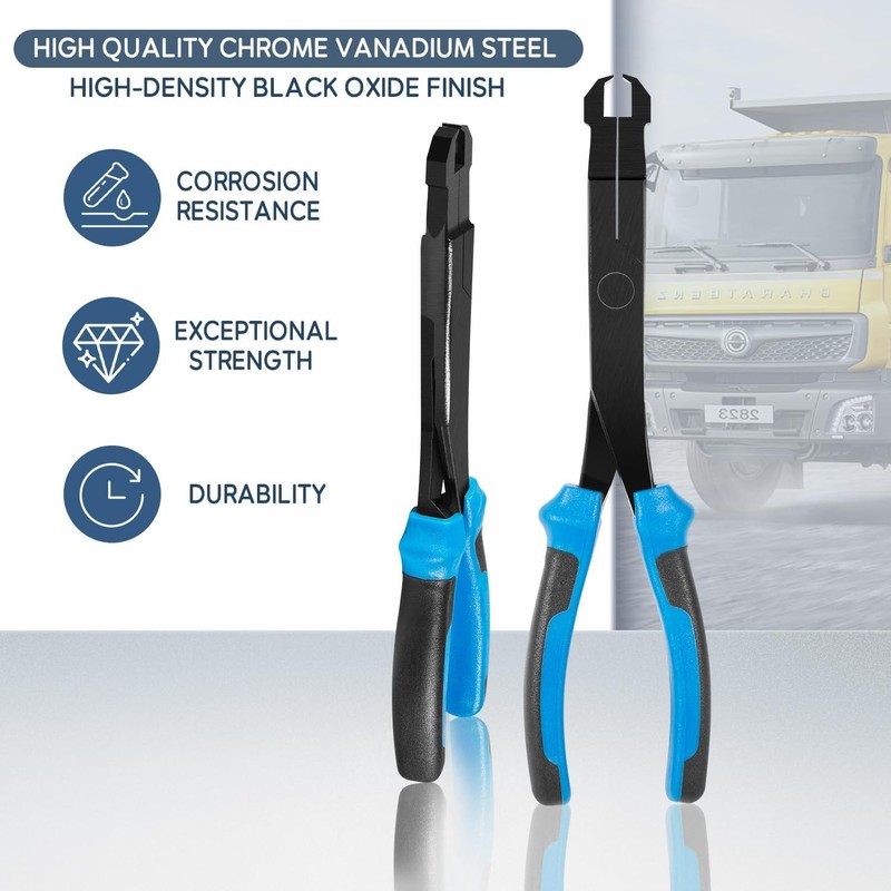 Straight U-Joint Snap Ring Pliers Plastic Push Pin Pliers Tool 70300 gallery