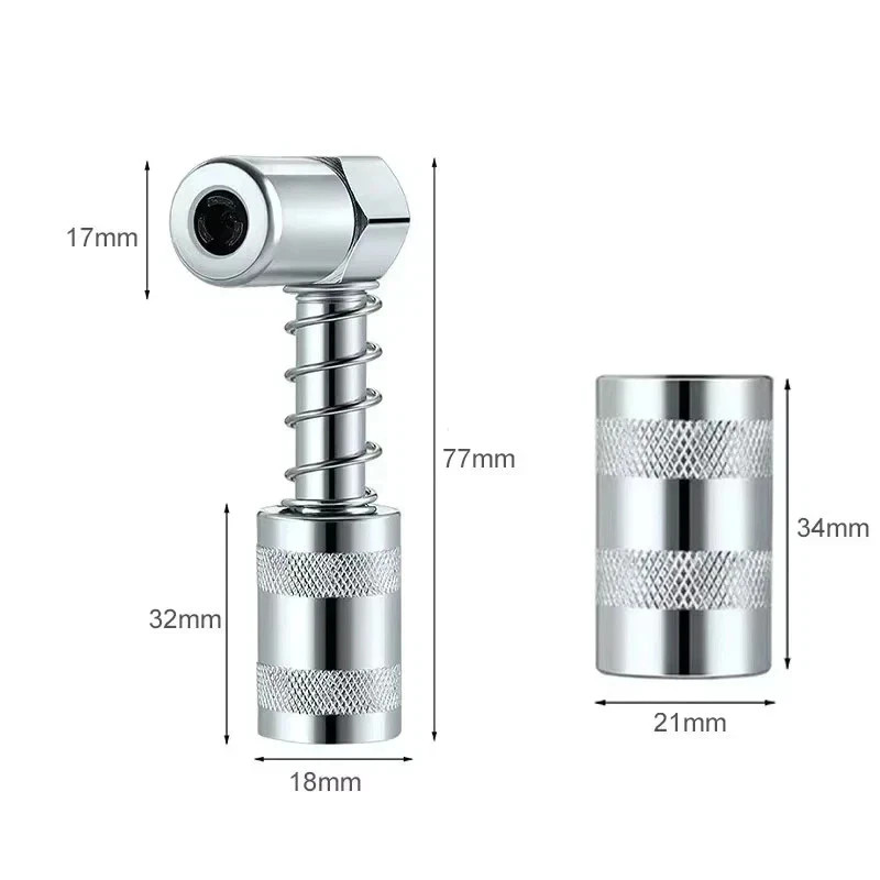 1 Set Grease Nozzle Adapter Grease Gun-Accessory 90 Degree Coupler Adapter Tool gallery