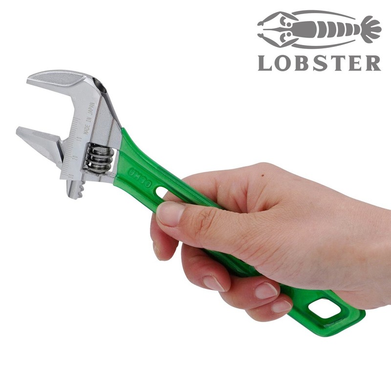LOBTEX LOBSTER Hybrid Monkey Adjustable Wrench 200mm 8in UM30 Made in Japan gallery