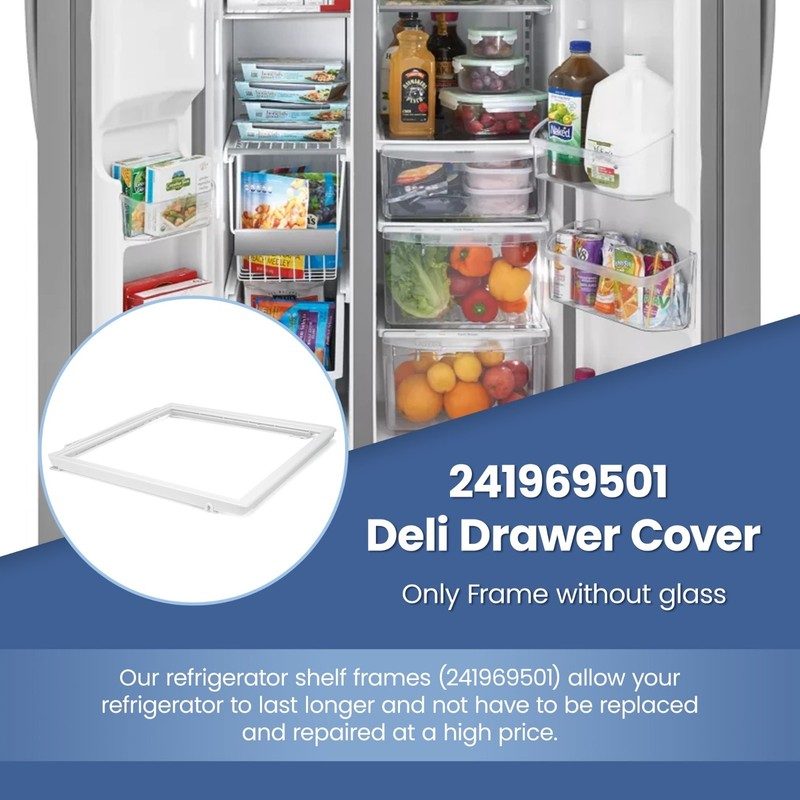 Refrigerator Shelf Frame Replacement - Thick ABS Food-Grade for Fridge Models gallery