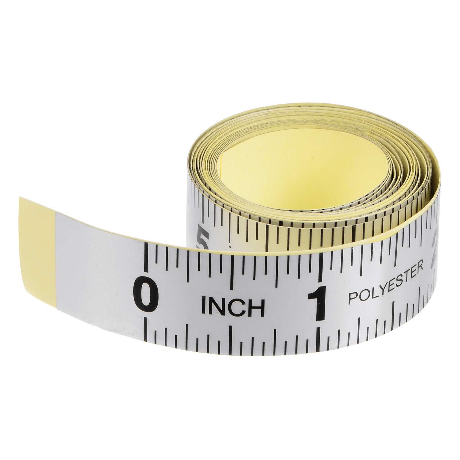 Self Adhesive Measuring Tape 60 Inch English Left to Right Black gallery
