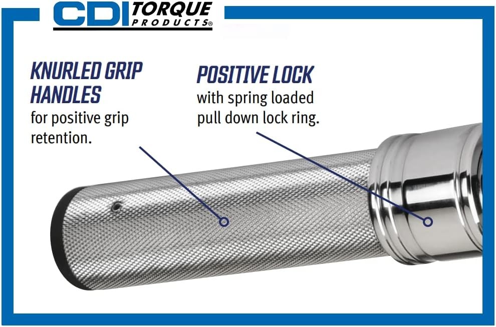 CDI Torque 2503MFRMH 1/2" Torque Wrench 30-250 ft-lb Click Adjustable gallery