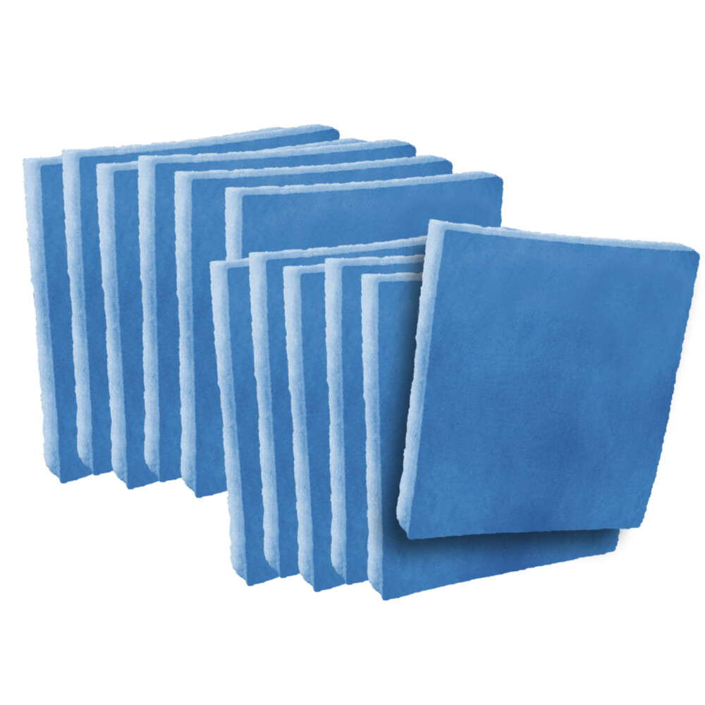 (12) Filter Pads Blue / White Polysynthetic 2-Stage Media - 0 to 99 sq. in. gallery