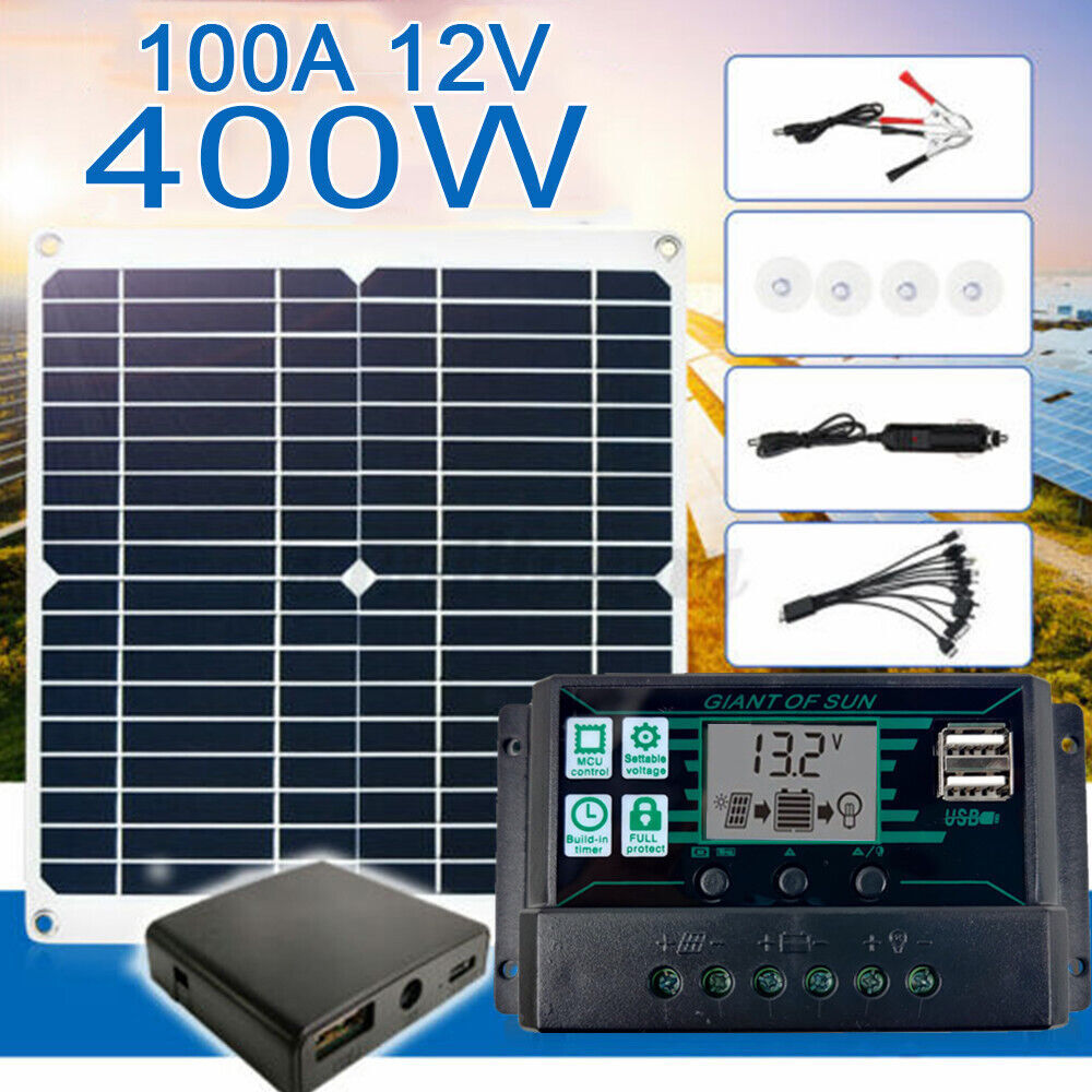 6000W Complete Solar Panel Kit Power Generator Home RV Camping Emergency Power gallery