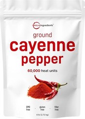 Micro Ingredients ground Cayenne pepper powder bulk, 6 Pounds – 60,000 heat…