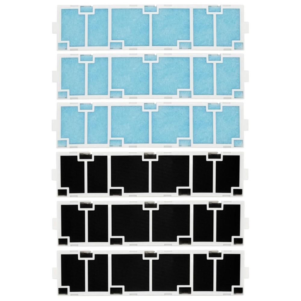 6 Pack MAC-2330FT-E MAC-3000FT-E Filter Bundle for Mitsubishi Electric MAC-2330F