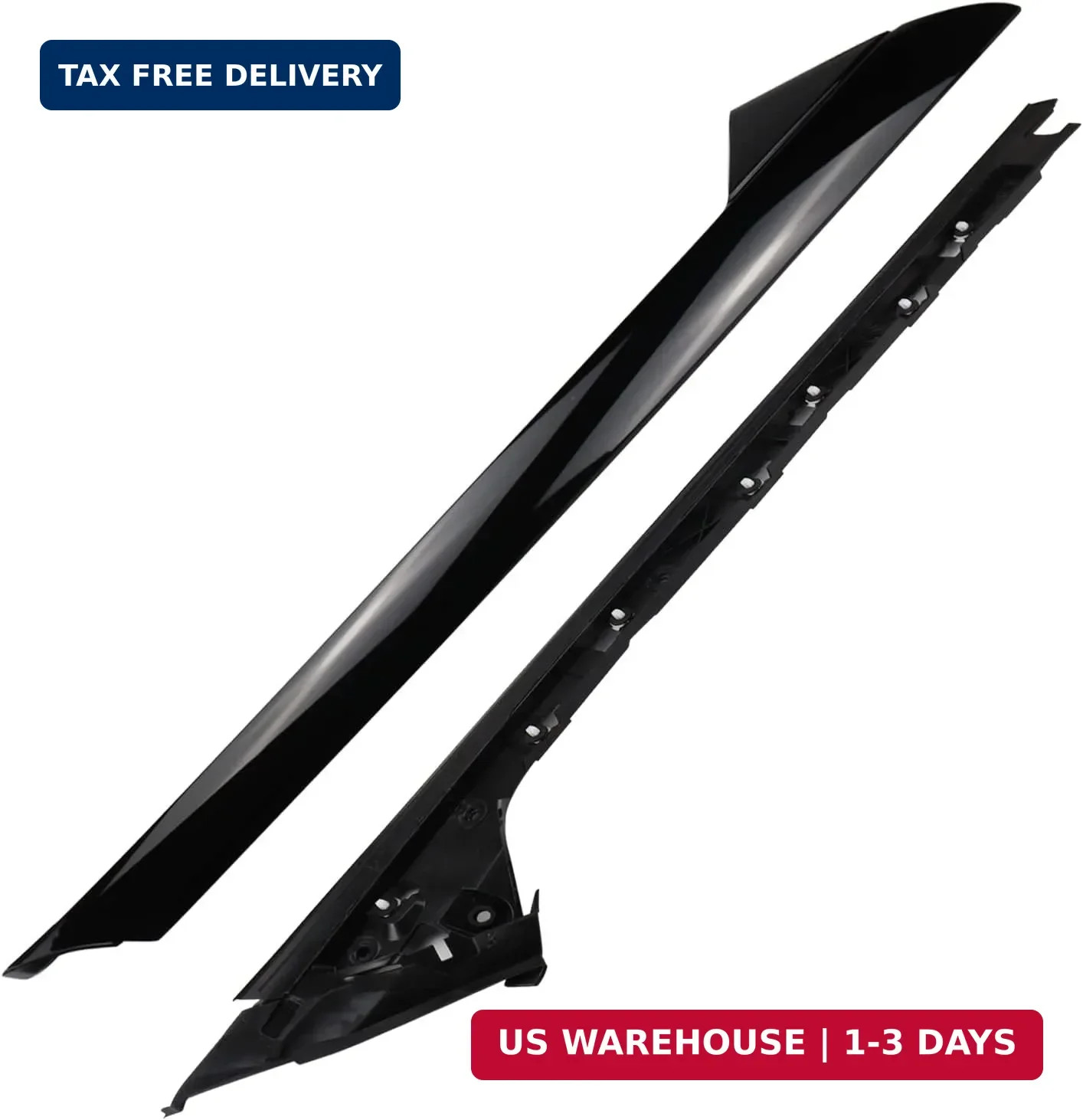 FEXON Front Driver Side Windshield Outer & Inner A Pillar Trim Molding Kit Compa gallery