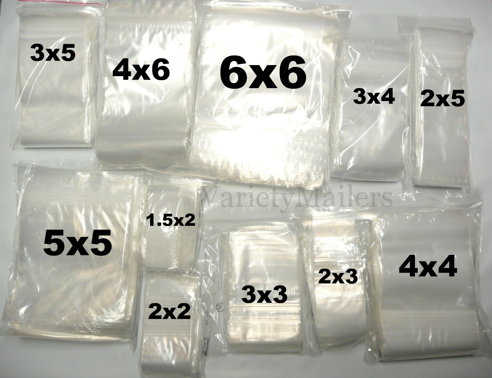 100 Small Reclosable Clear Storage Baggies 17 Sizes to Choose From Top Quality gallery