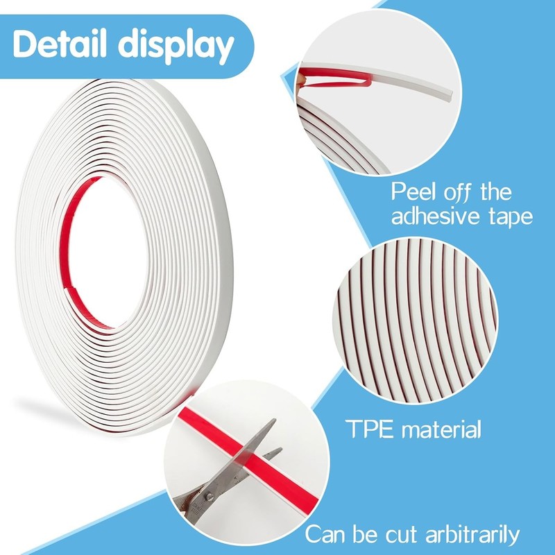 33 Ft Window Grille Inserts, Window Grid Kit, TPE Self-Adhesive Peel and Stick T gallery
