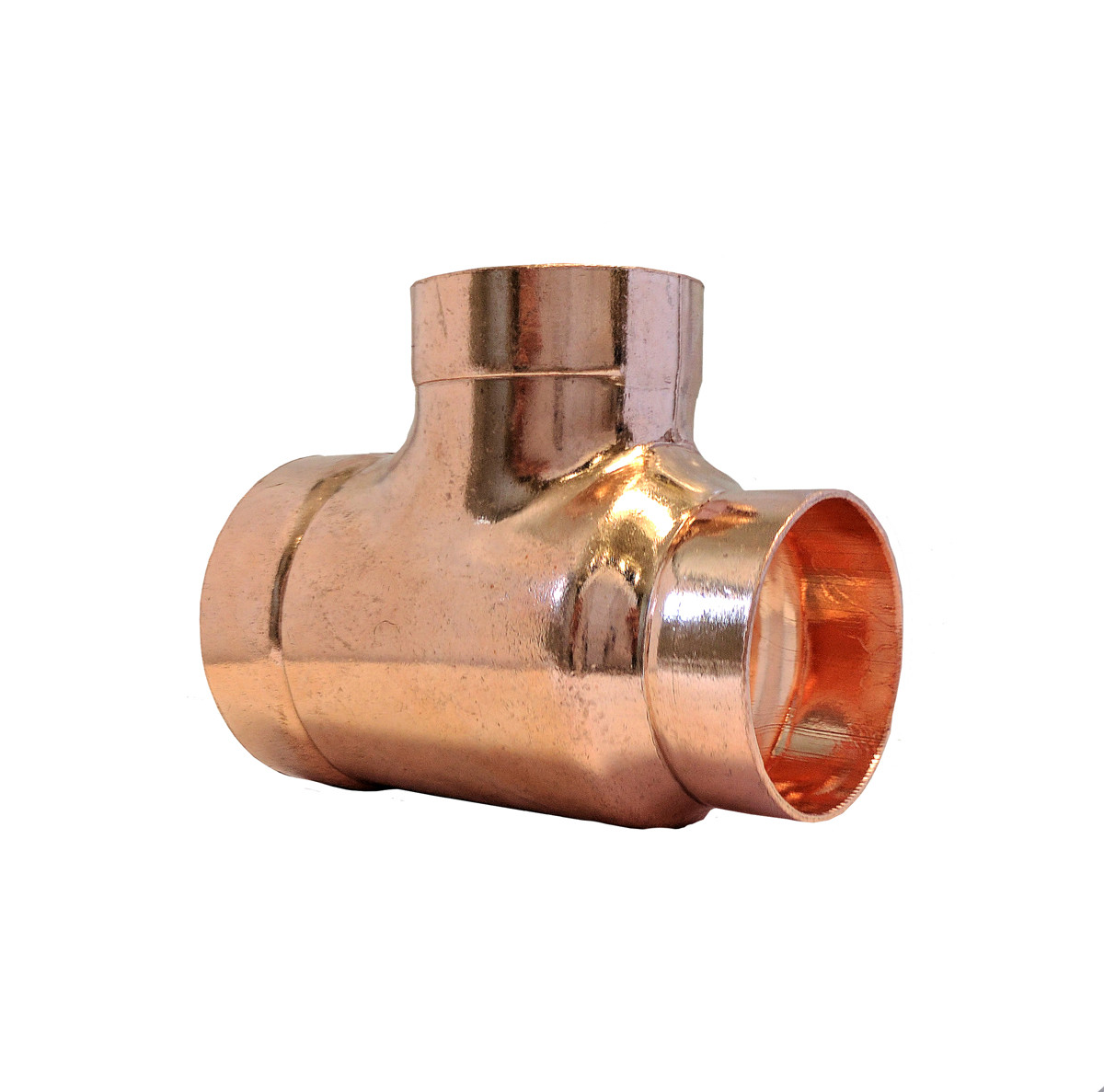 Libra Supply 3'' x 3'' x 2'' inch DWV Wrought Copper Sanitary TEE, C x C x C gallery