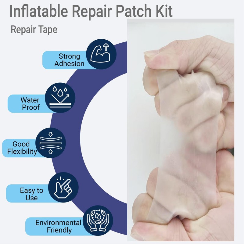 Pool Patch Repair Kit for Inflatables-Air Mattress 3in*3in*12P, Transparent gallery