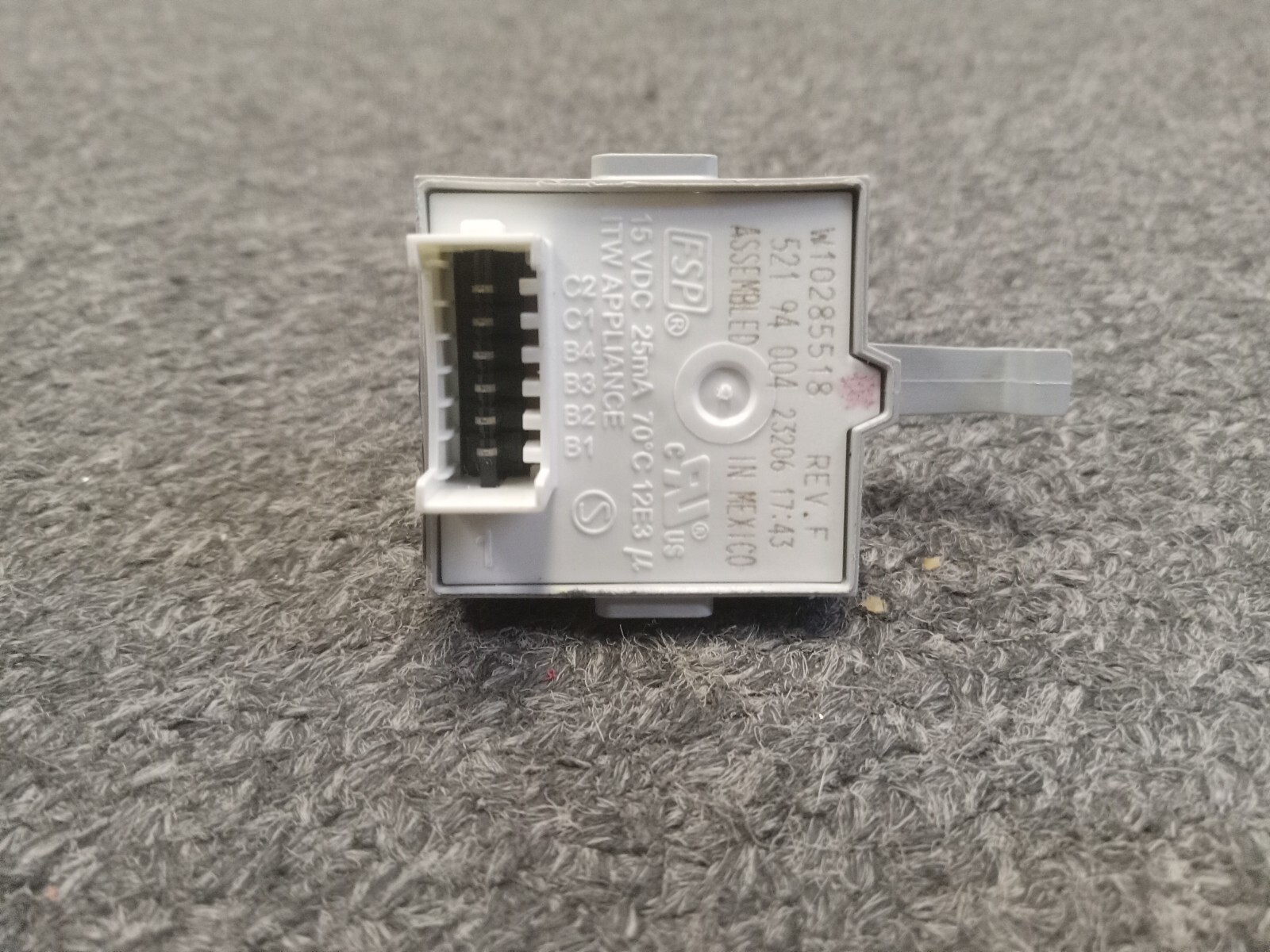 Whirlpool Washer Water Temp. Switch W10285512 for CAE2745FQ0 gallery