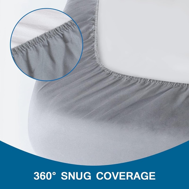 Cot Sheets 31" x 75", 2 Pack Cot Size Sheet Fitted with Narrow Twin/Camp Bunk... gallery