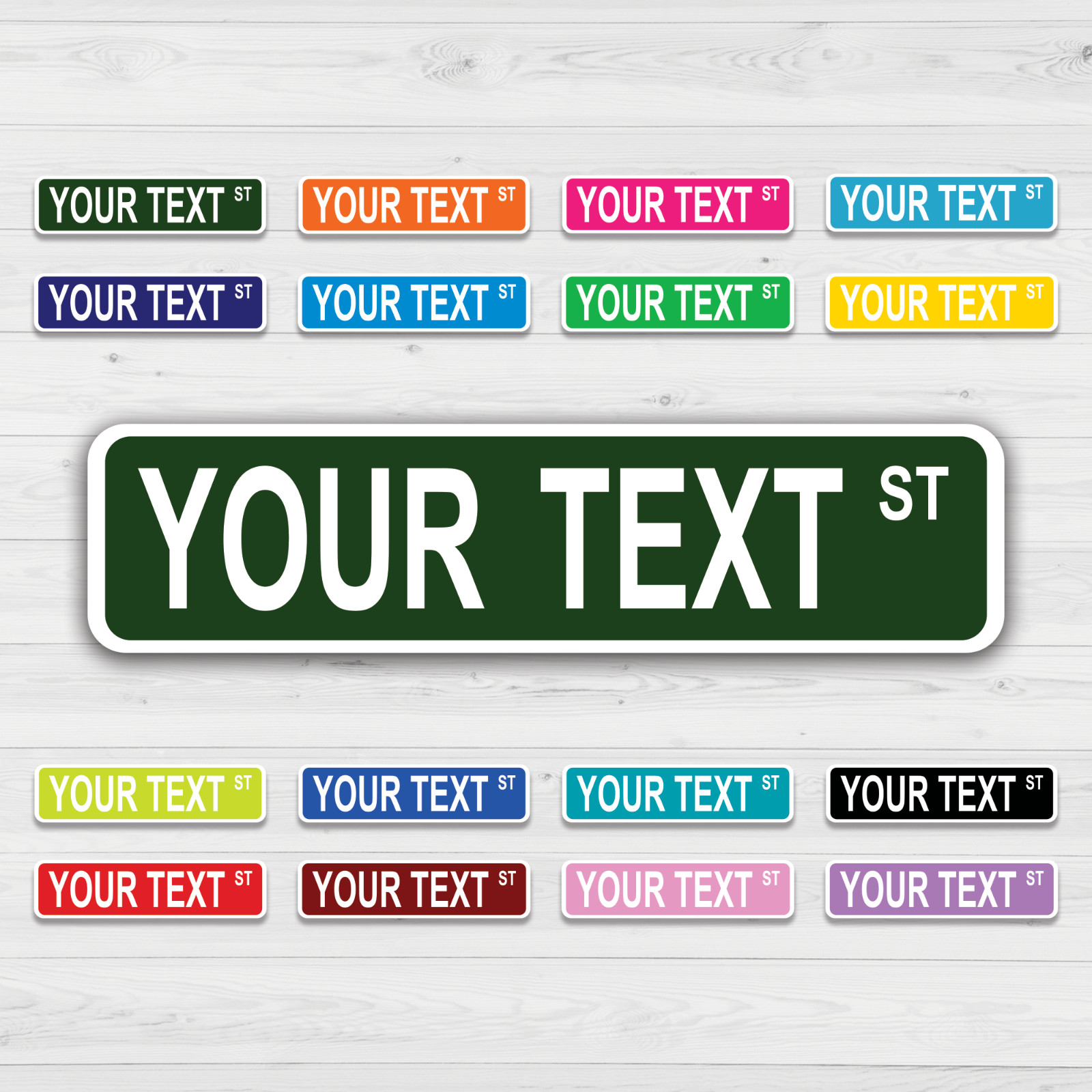 Personalized Street Sign – Custom Road Sign, 4 Sizes, .040 Aluminum, many colors gallery