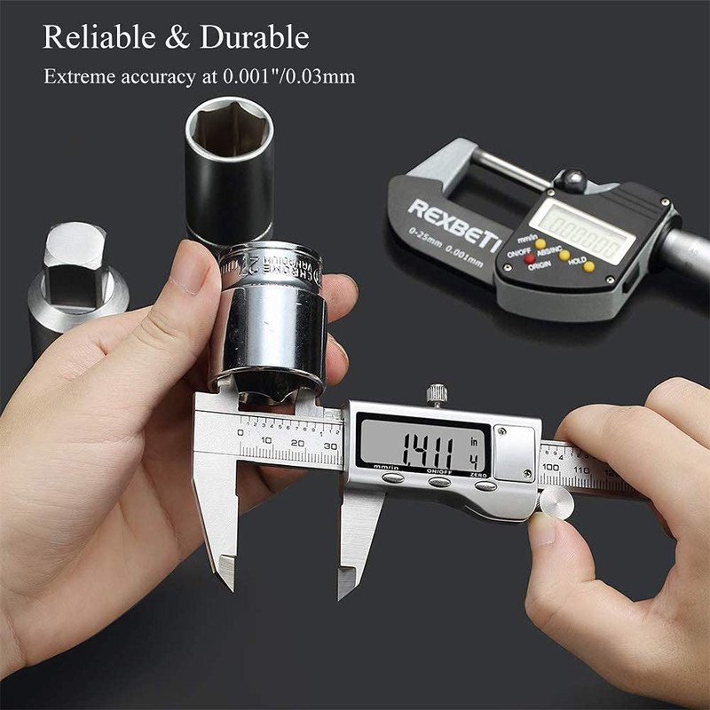 Digital Caliper, Caliper Measuring Tool with Stainless Steel, Electronic Microme gallery