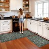 TOPRUUG Washable Entry Rug 2x3: 2' x 3' (Rectangular), Dark Green Multi gallery