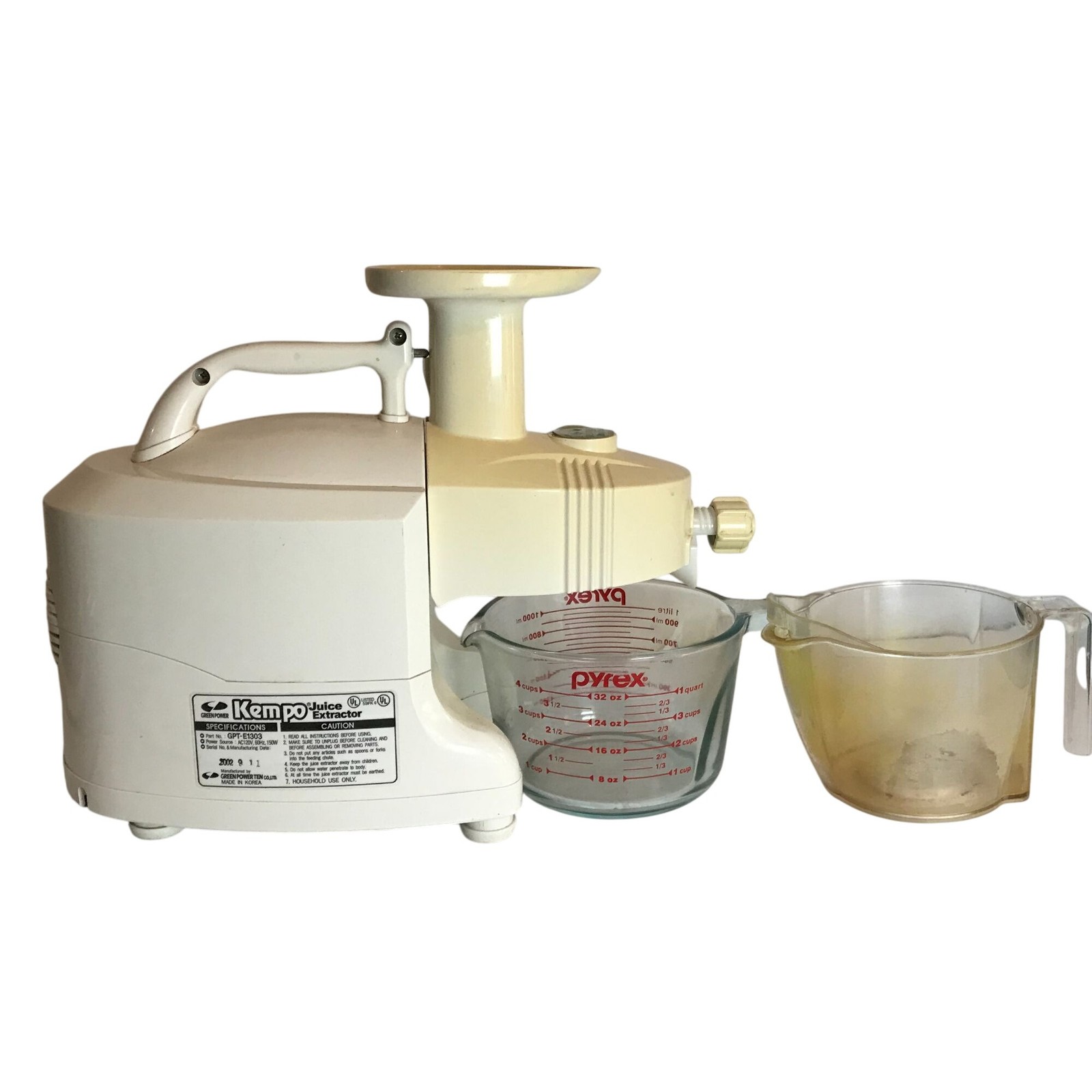 Green Power Kempo Juicer Juice Extractor GPT - E1303 Works Great gallery