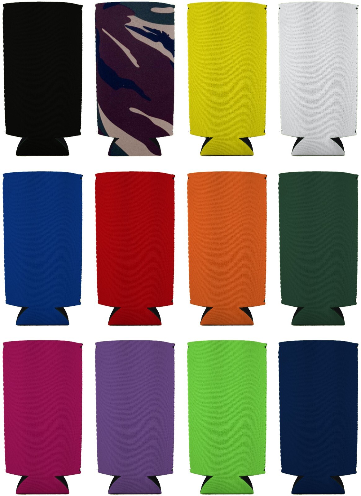 Blank Neoprene Collapsible 24 oz. Can Coolie: Choose Color and Quantity gallery