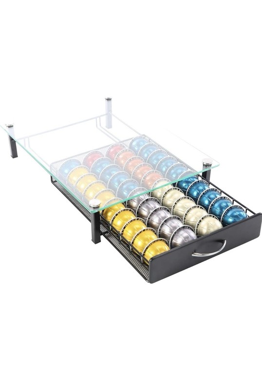 Coffee Pod Drawers, Crystal Tempered Glass Pod Holder Drawer Compatible gallery