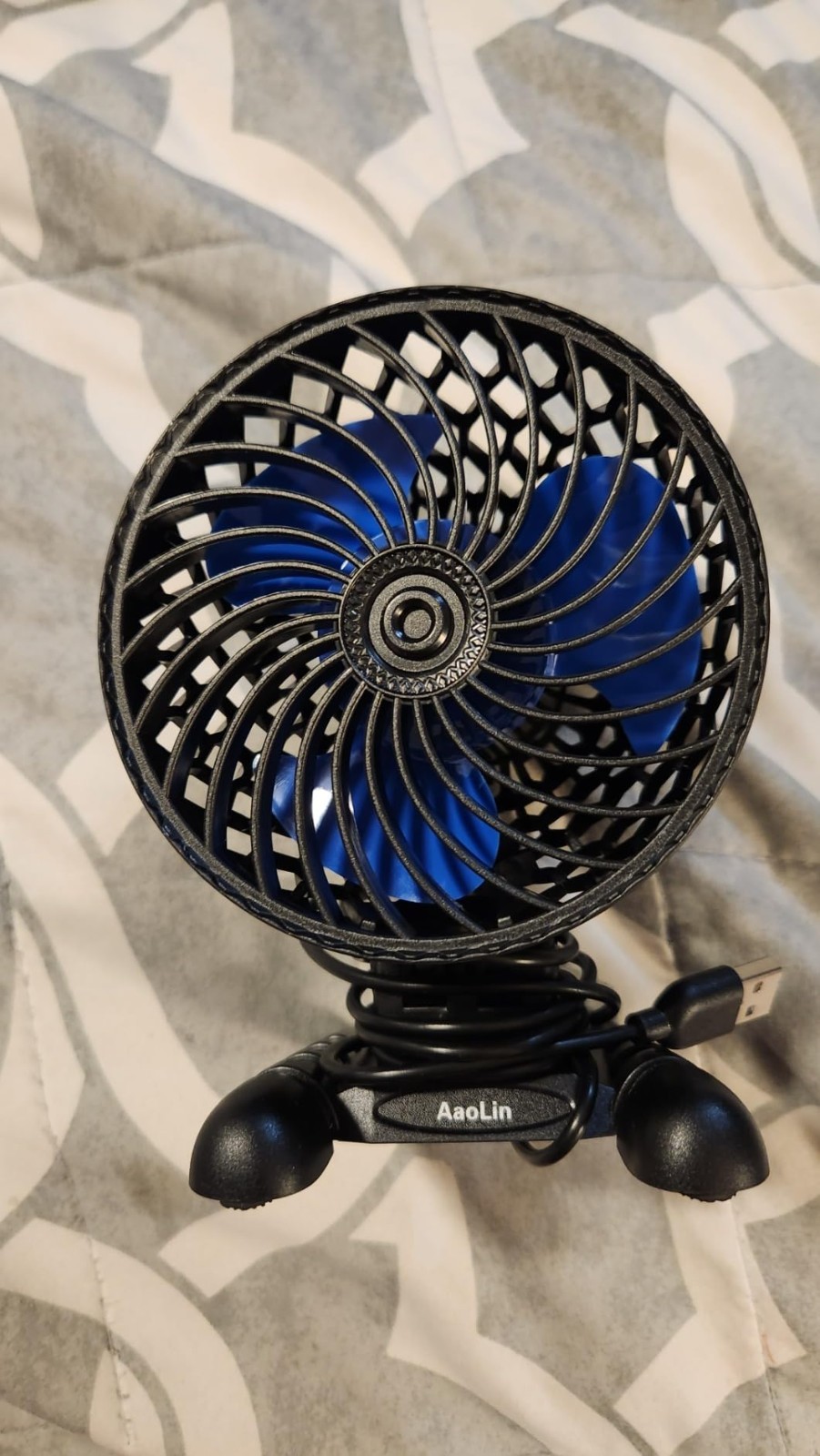 USB Desktop Mini Fan Stepless Speed Control Quiet Portable Airflow Cooling USNew gallery