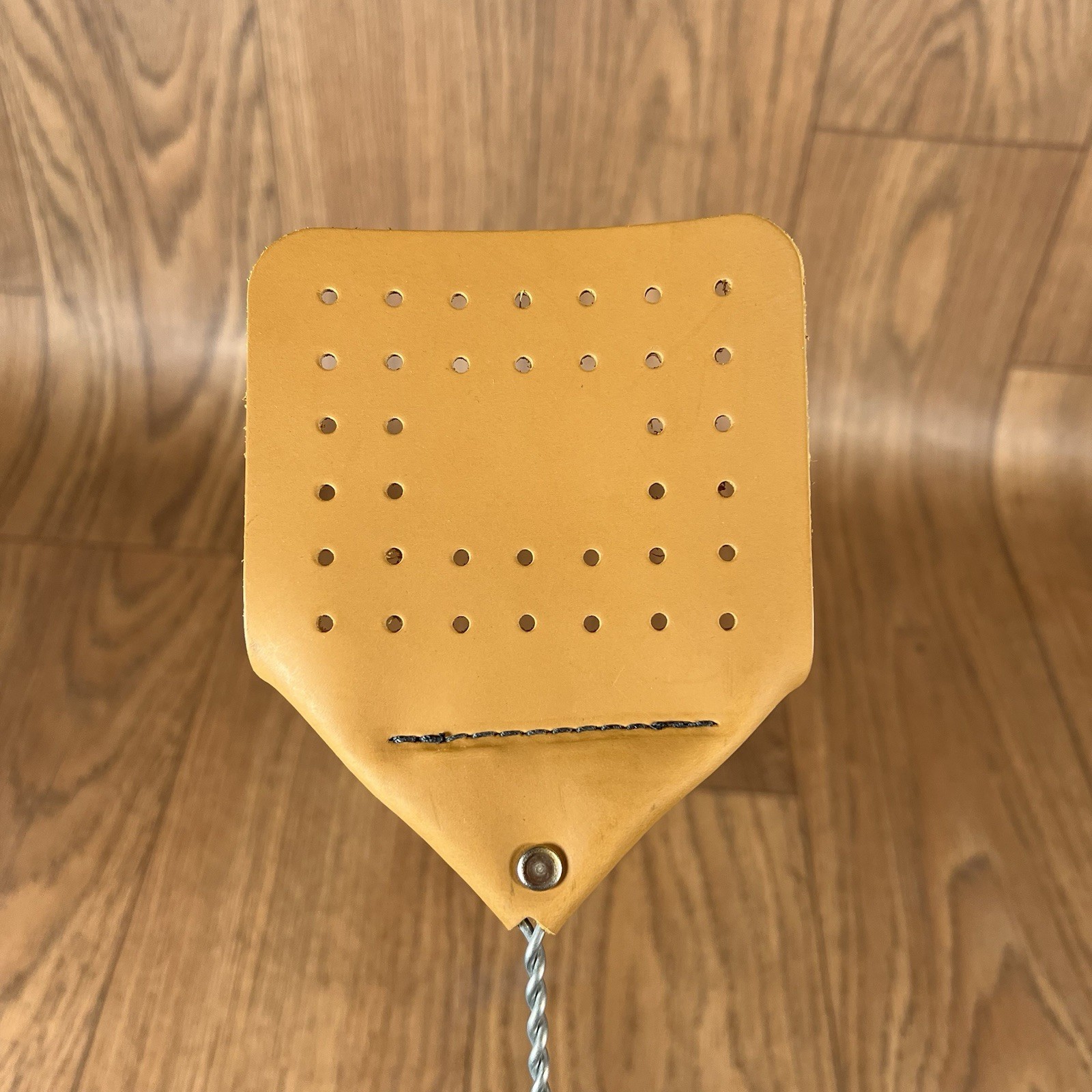 Amish Genuine Leather Fly Swatter - Light Brown 17 inch New gallery