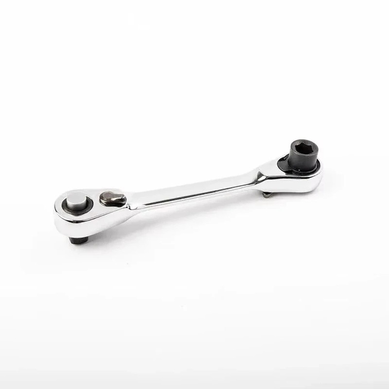 1/4" Mini Double-Ended Quick Socket Ratchet Wrench Rod Screwdriver Bit Tools * gallery