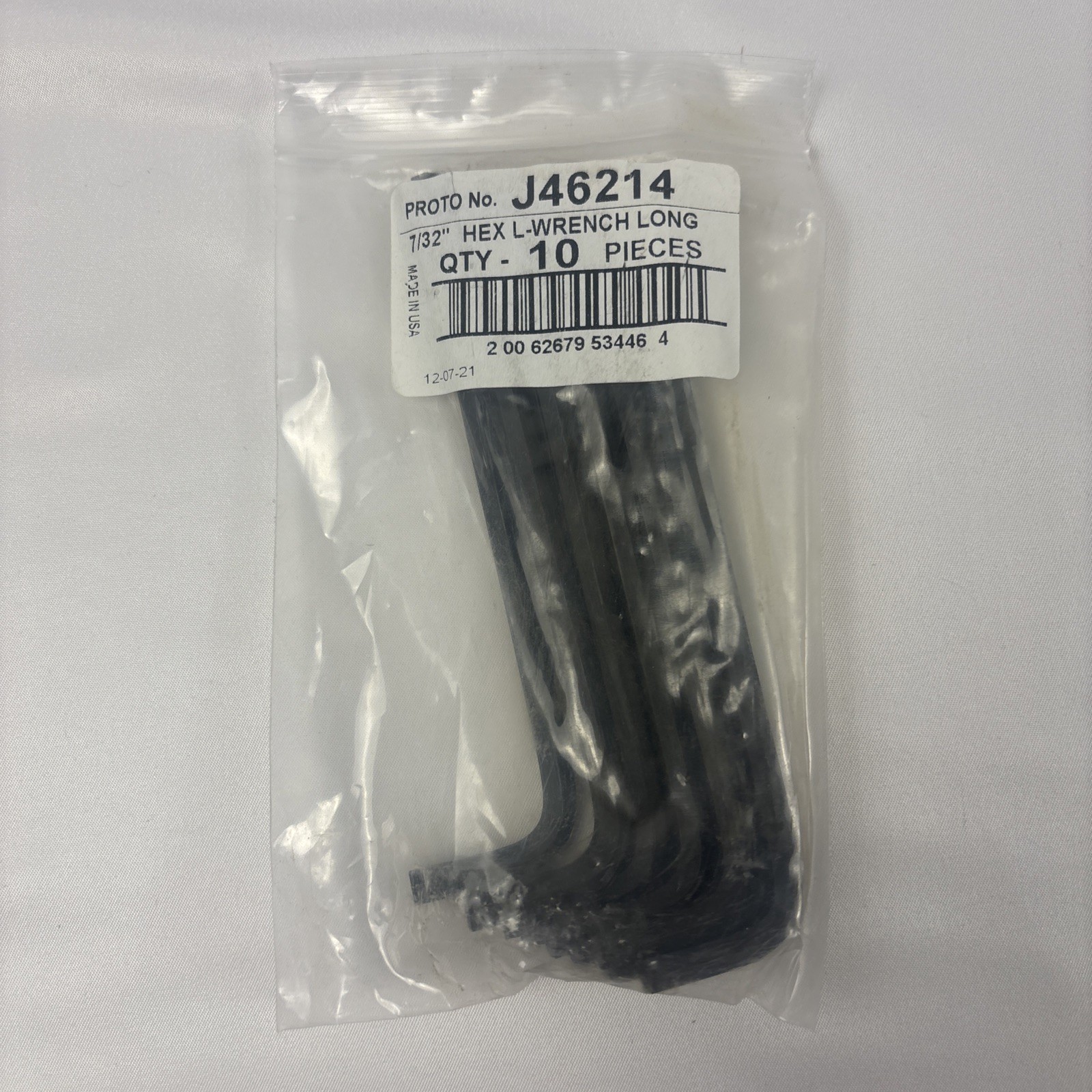 PROTO 7/32" Long Arm Hex L-Wrenches, Lot of 10pc Made In USA - NEW gallery