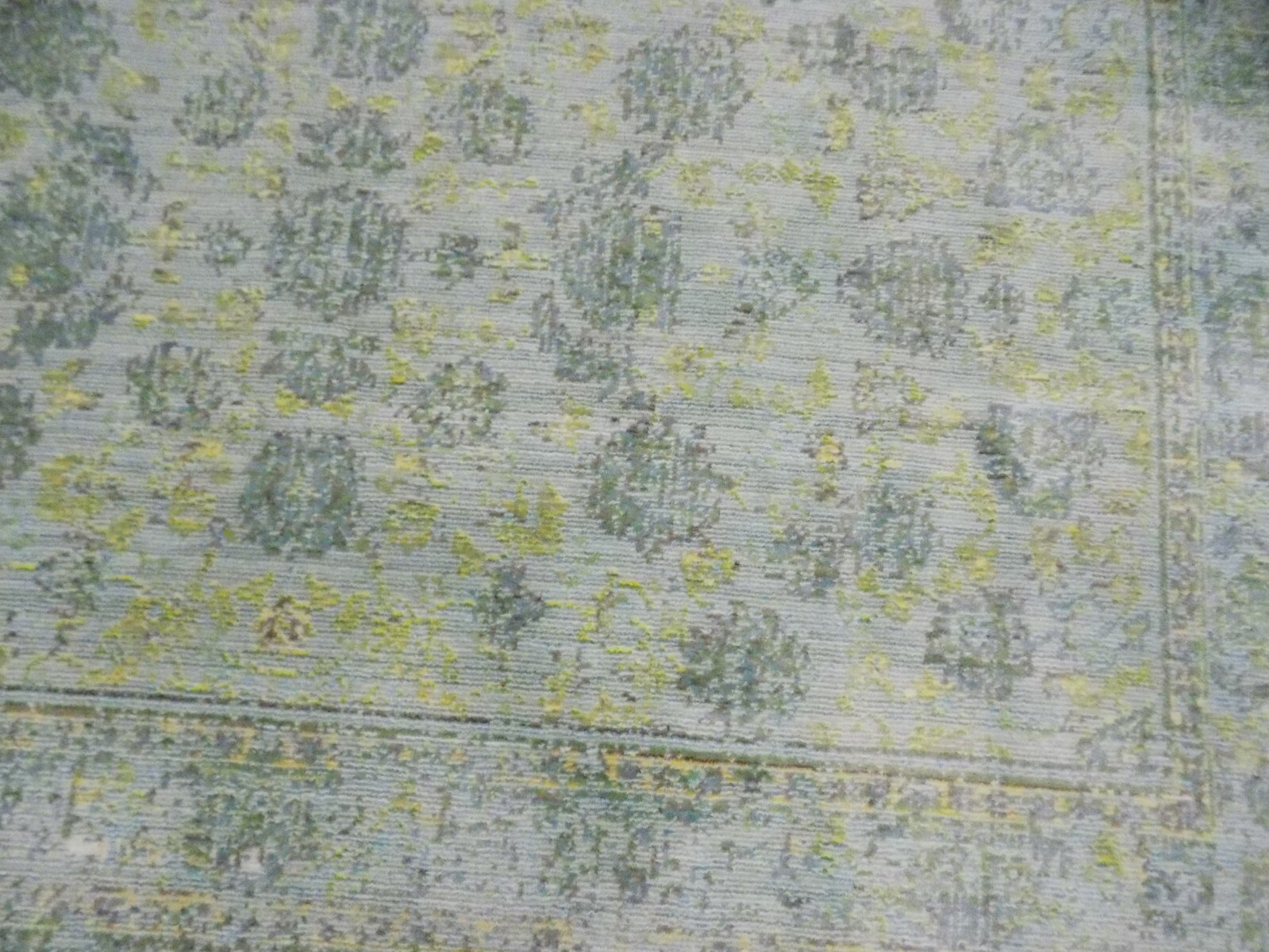 LIGHT BLUE / TURQUOISE 4' X 6' Stained Rug Reduced Price 1172583061 VAL113G-4 gallery