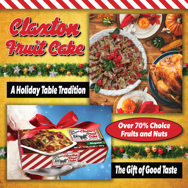 Claxton Fruit Cake - 3-1 Lb. "Three-Gift Pack" - Dark Recipe - In Gift Cartons gallery