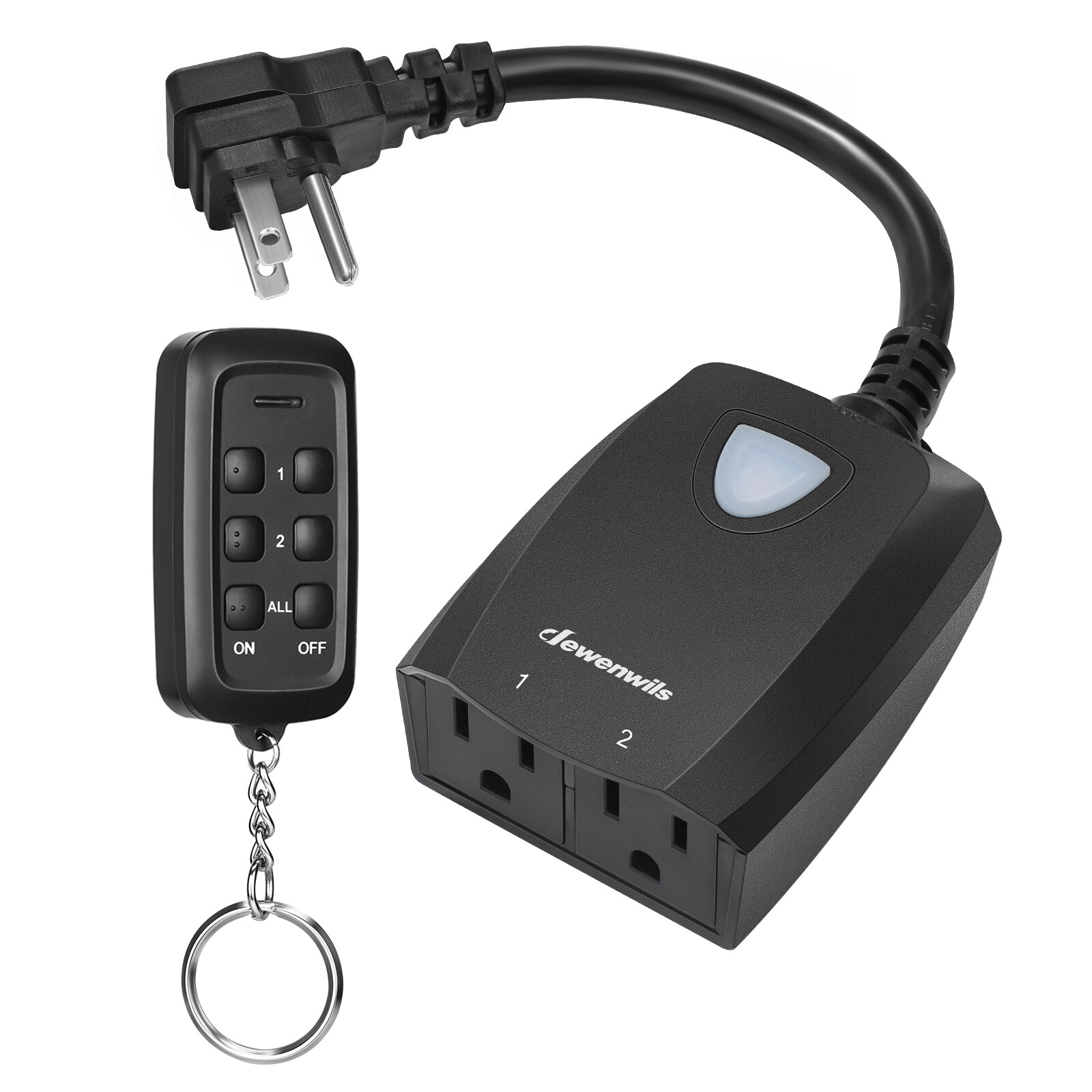 DEWENWILS Outdoor Wireless Remote Control Outlet Switch, 7 Inch Extension Cord gallery