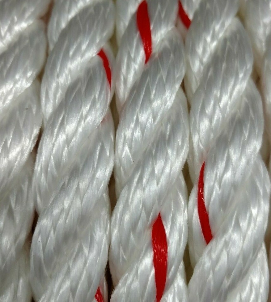 PolyDac Rope Poly Dacron Polyester Combo 3 Strand Utility Line 20% Stronger! gallery