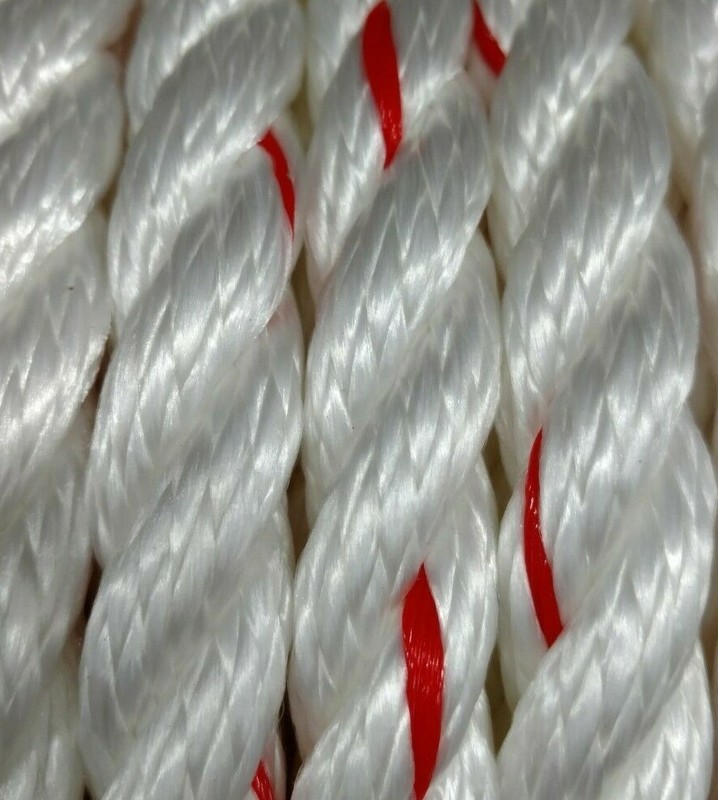 PolyDac Rope Poly Dacron Polyester Combo 3 Strand Utility Line 20% Stronger! gallery