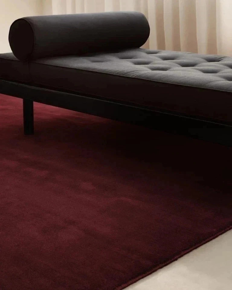 Hand-Tufted Wool Rug 9x12ft- Nordic Knots Grand Deep Wine Rug Handmade Area Rugs gallery