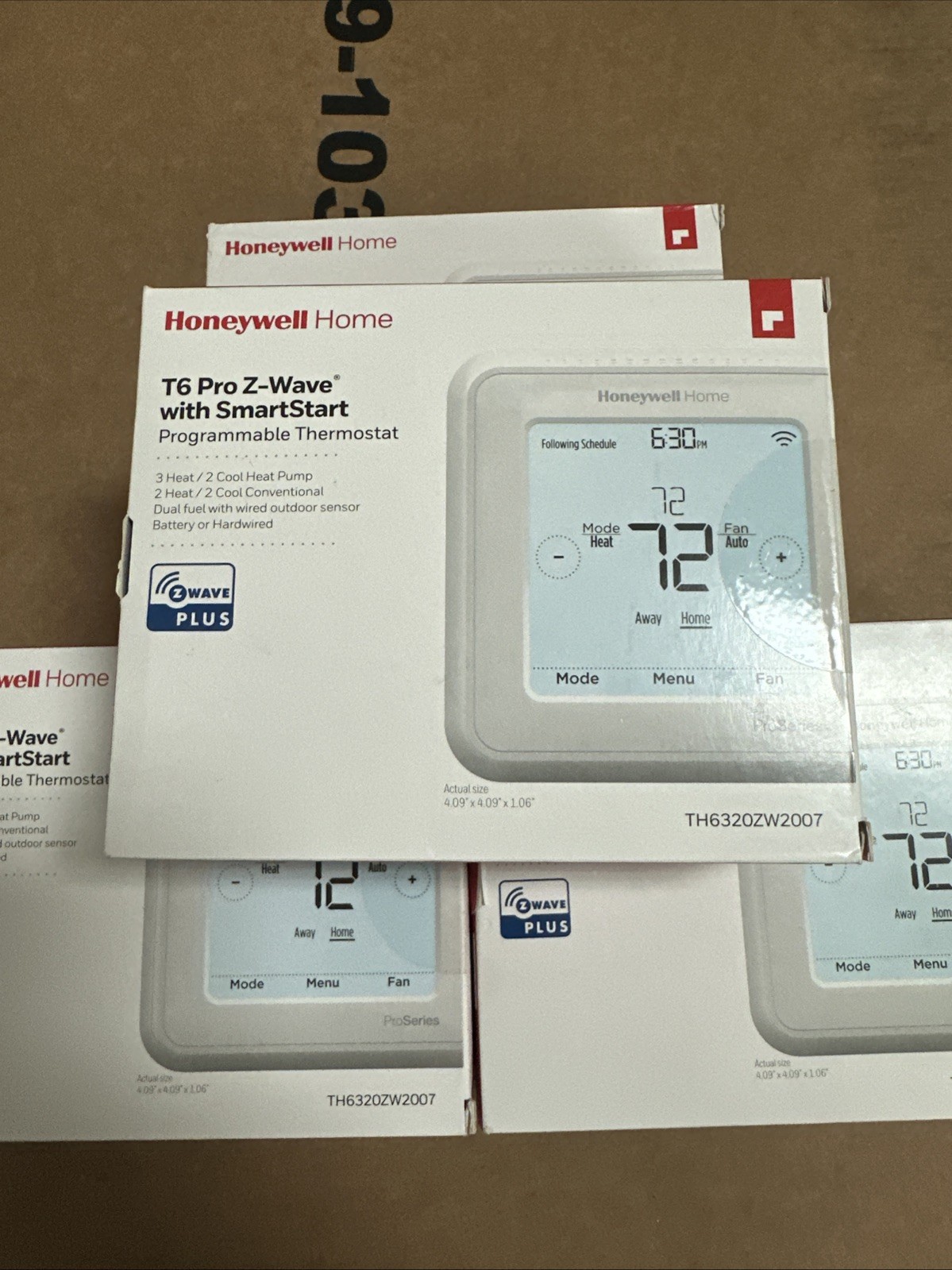Honeywell T6 Pro Z-Wave with SmartStart Programmable Thermostat TH6320ZW2007 gallery