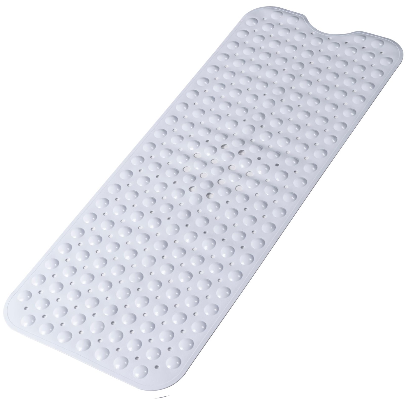 Large Non Slip Bathtub Mat, Extra Long Bath 40" x 16" (Rectangular), White gallery