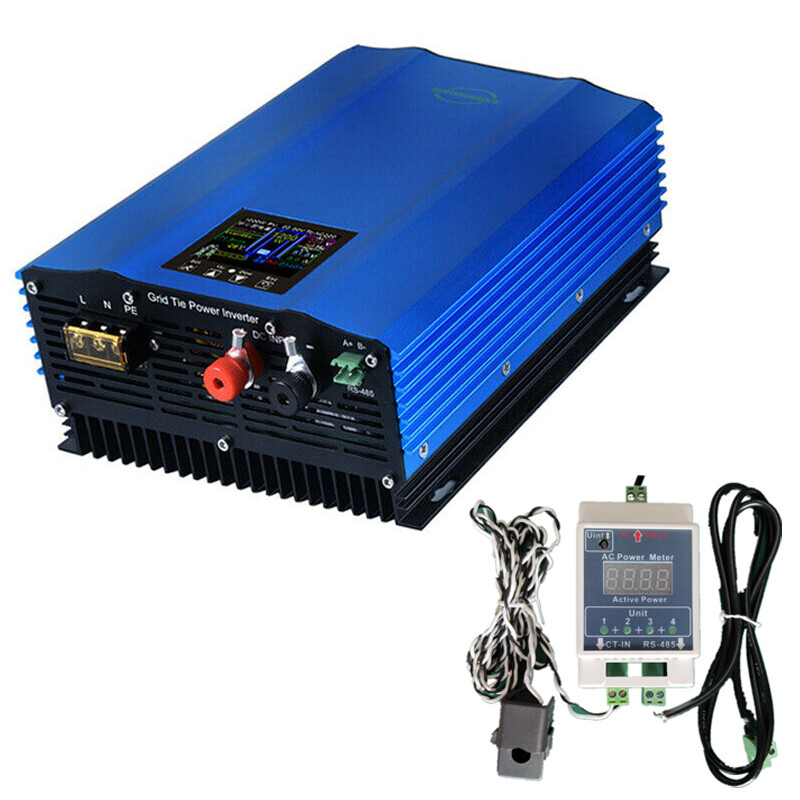 AC110/220V 1000W Solar Grid Tie Inverter MPPT w/ Limiter Pure Sine Wave DC24-96V gallery