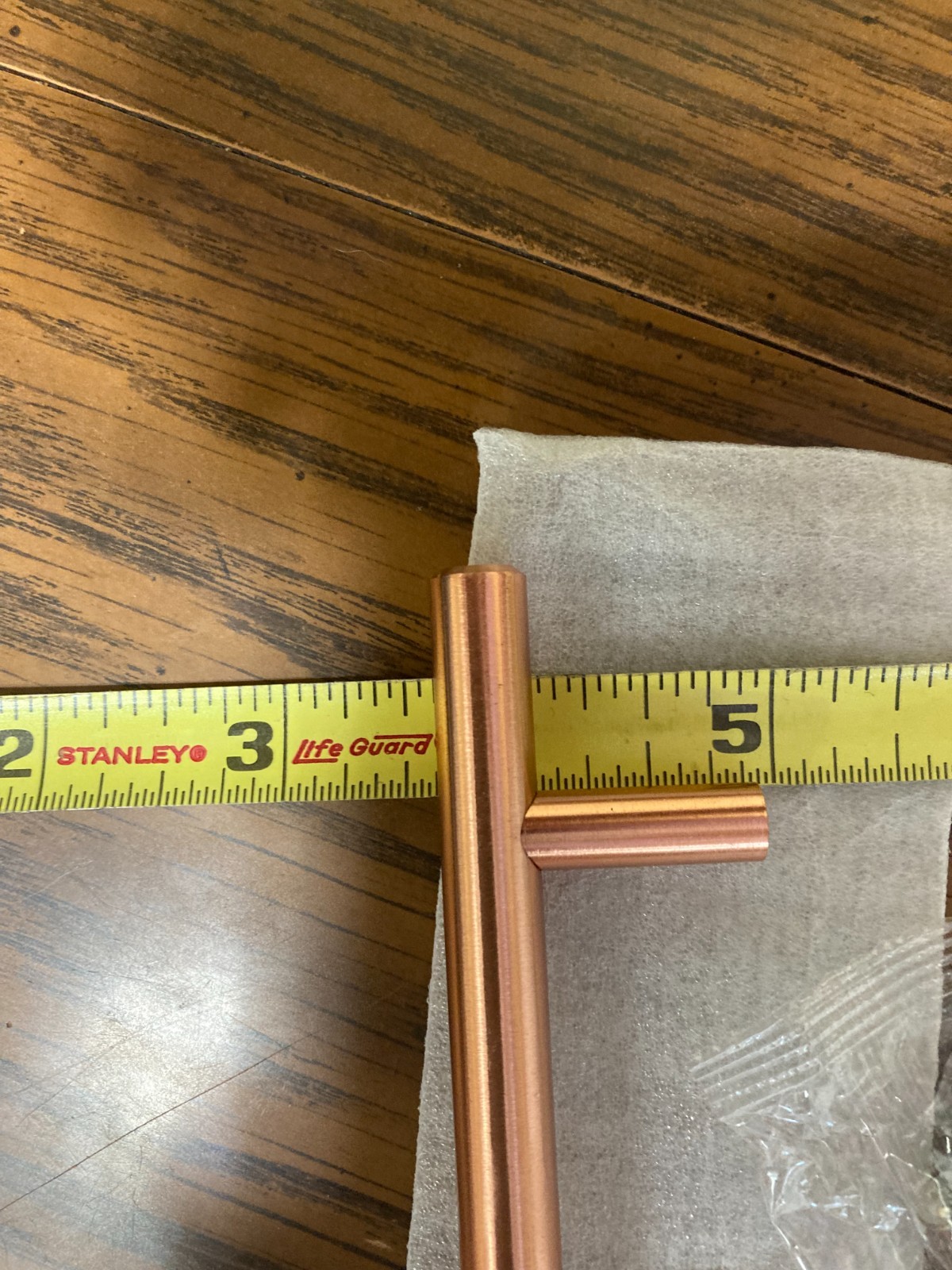 Copper Rose Gold Cabinet Drawer Pulls Knobs T-Bar Handles Kitchen Hardware gallery