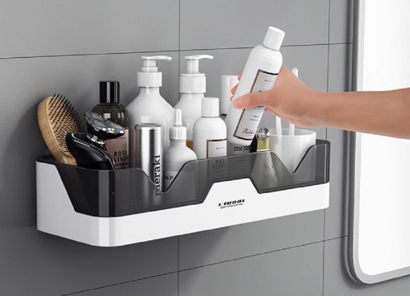 Triangular Corner Shower Caddy - Bath Storage Organizer Shelf, Bathroom Holder gallery
