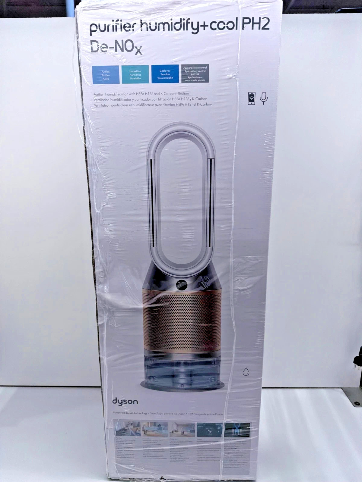 Dyson - Purifier Humidify+Cool PH2 De-NOx​ - White/Gold (NEW SEALED) gallery