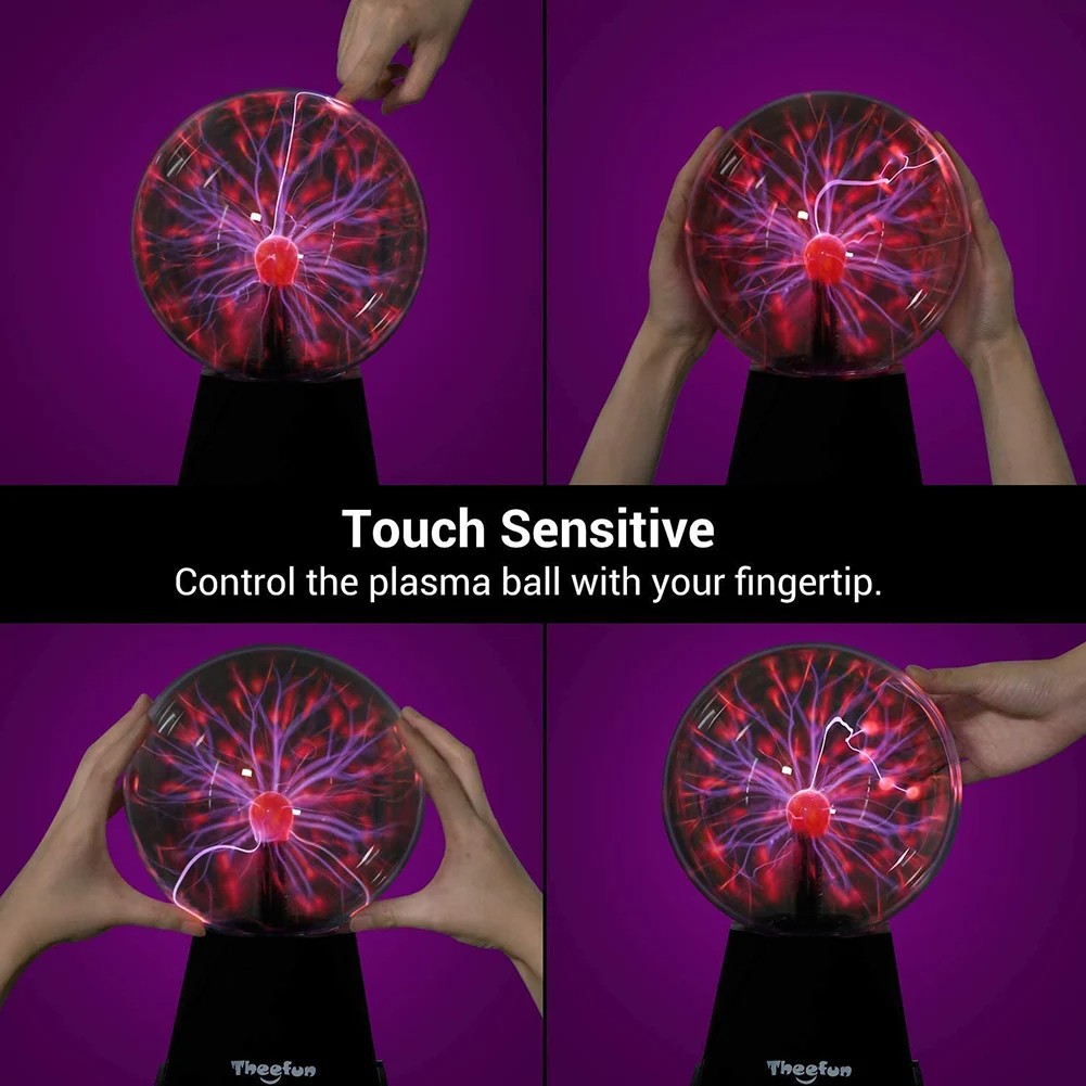 Plasma Globe Touch & Sound Sensitive Ball Lamp Electric Lightning Novelty Light gallery