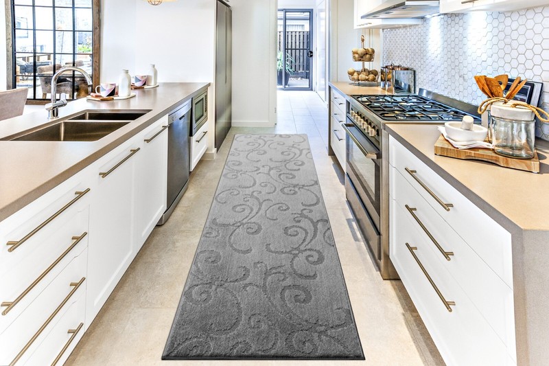 Non Skid, Machine Washable, Hallway, Kitchen Runner Rug, Your Choice of Length gallery