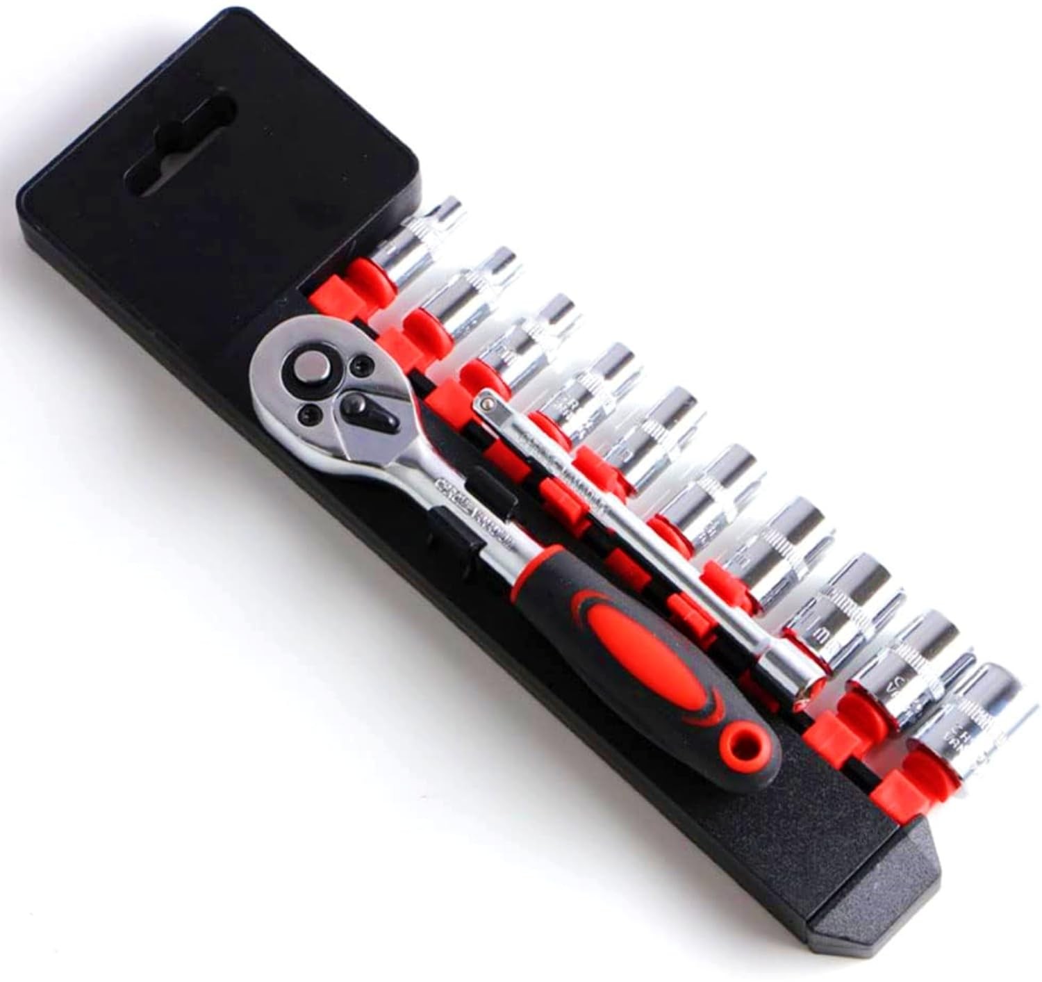 1/4 Inch Ratchet Socket Wrench Set, Metric Socket Set with Quick Release Small gallery