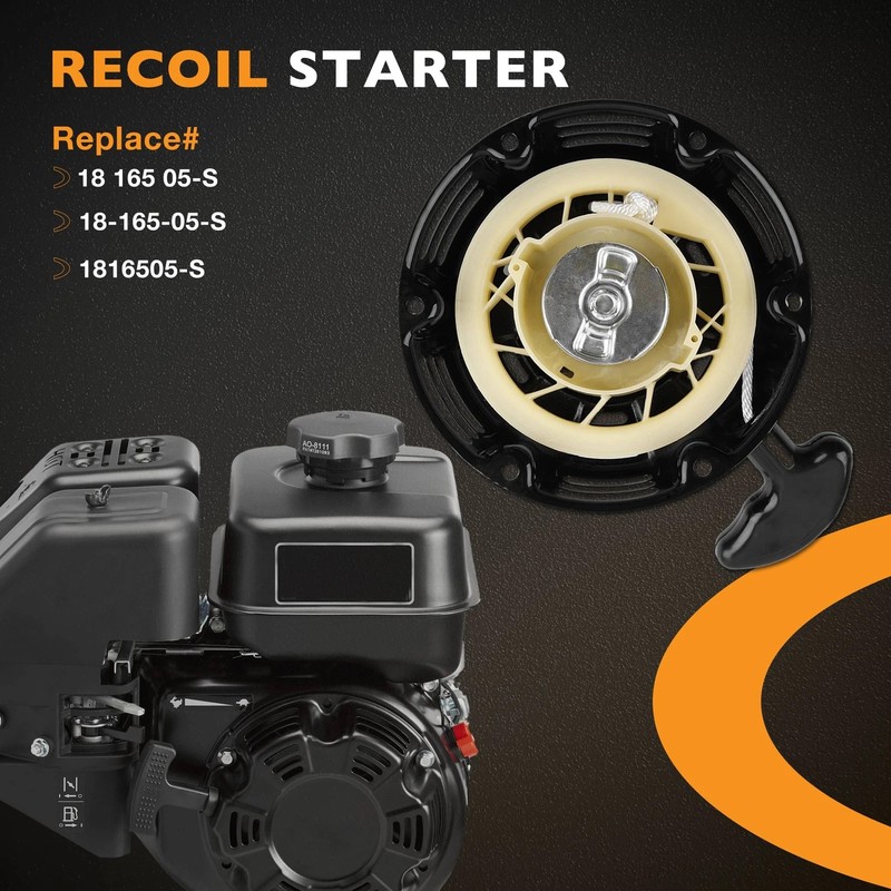 1816505-S Pull Start Recoil Starter Rewind For Kohler 3000 Series SH265 196CC gallery